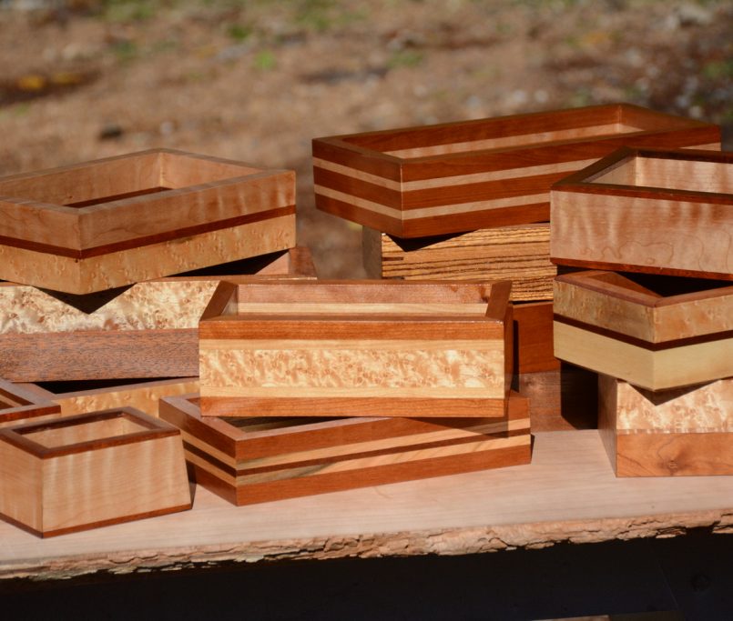 keepsake boxes from FTF woodworking